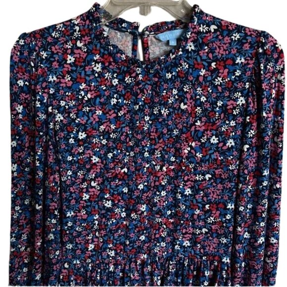 Draper James Floral Long Sleeve Midi Dress with Long Sleeves Size S - Picture 3 of 8